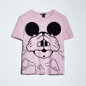 Zara x Disney Mickey Mouse‎ T-Shirt Purple Women's Size Small